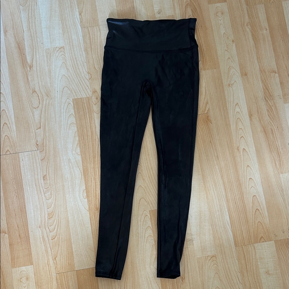 SPANX Faux Leather Black Leggings